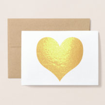 Elegant Modern Gold Heart Valentine's Day