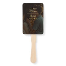 Elegant Modern Gold Photo Wedding Program