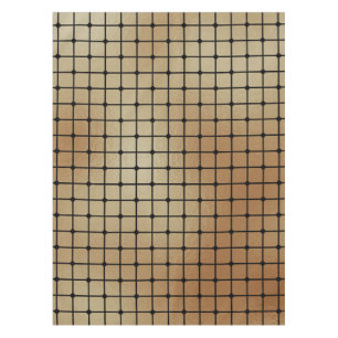 Elegant Modern Gold Squares Tiles Pattern   Tablecloth