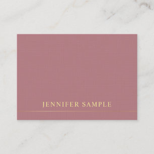 Elegant Modern Gold Text Template Professional Business Card