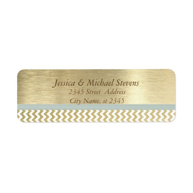 Elegant modern golden chevron (Front)