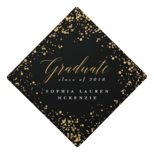 ELEGANT MODERN GRADUATE GRADUATION CAP TOPPER