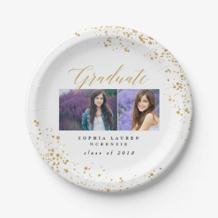 ELEGANT MODERN GRADUATE PAPER PLATE