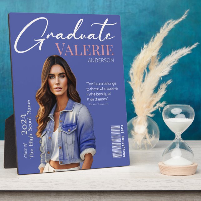 ✨Elegant & Modern Graduate Photo Plaque (Side)