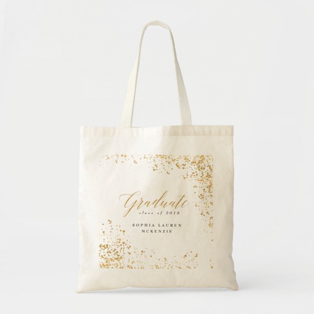 ELEGANT MODERN GRADUATE  TOTE BAG (Front)