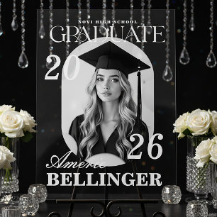 Elegant Modern Graduation Photo Display
