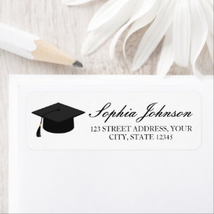 Elegant Modern Graduation Return Address