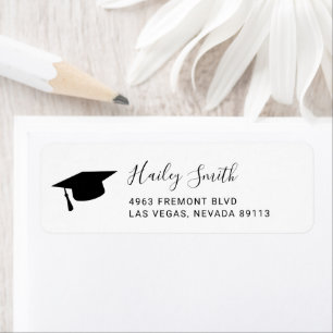 Elegant Modern Graduation Return Address