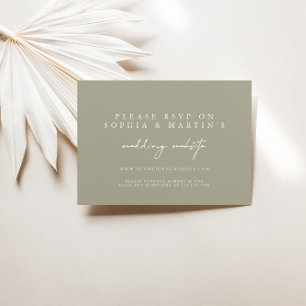 Elegant Modern Grey RSVP Online Wedding Website