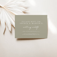 Elegant Modern Grey RSVP Online Wedding Website