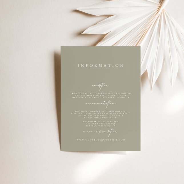 Elegant Modern Grey Wedding Enclosure Cards (Creator Uploaded)