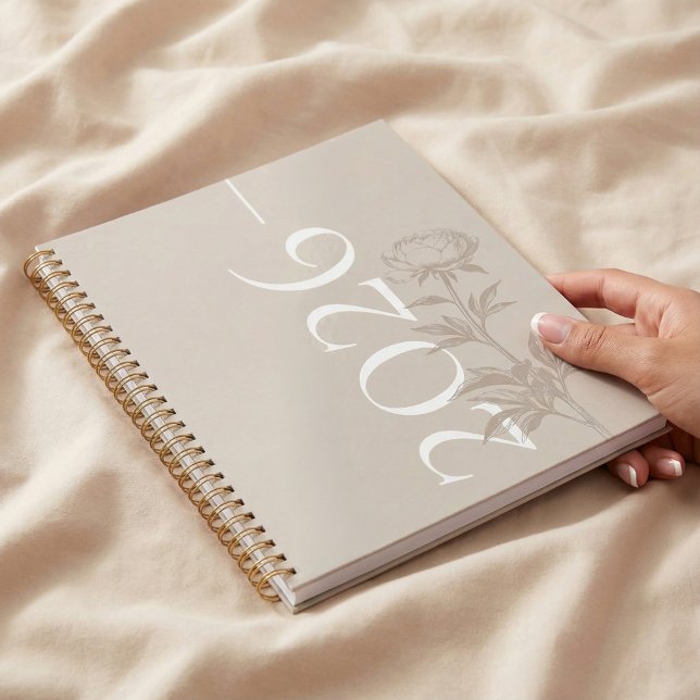 Elegant Modern Hand-Drawn Sketch Floral Organize (Elegant Modern Hand-Drawn Sketch Floral Organize Planner)