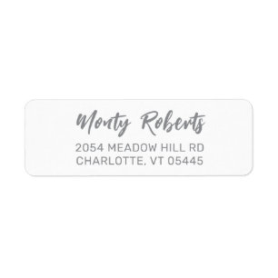 Elegant Modern Hand Sketched Return Address