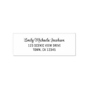Elegant Modern Handwriting Flourishes Calligraphy Self-inking Stamp