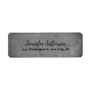 Elegant Modern Handwriting Plain Grey Chalkboard