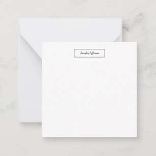 Elegant Modern Handwriting Plain Professional Card