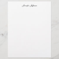 Elegant Modern Handwriting Plain Professional Name