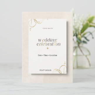 Elegant Modern Invitation Card Minimal Luxury Even