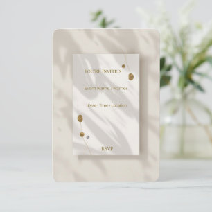 Elegant Modern Invitation Card Minimal Luxury Even
