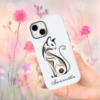 Elegant Modern Kitty, Cat Mom, Cute Personalized