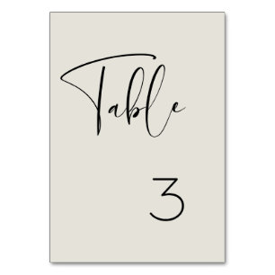 Elegant & modern Light sage green wedding Table Number