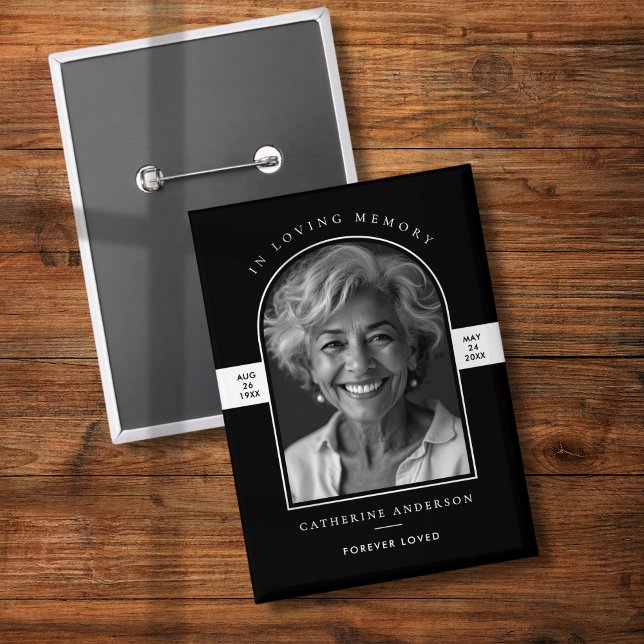 Elegant Modern Loving Memory Arch Photo Memorial (Creator Uploaded)