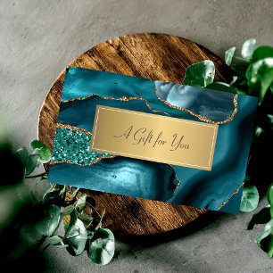Elegant Modern Luxury Emerald Green Glitter Discount Card