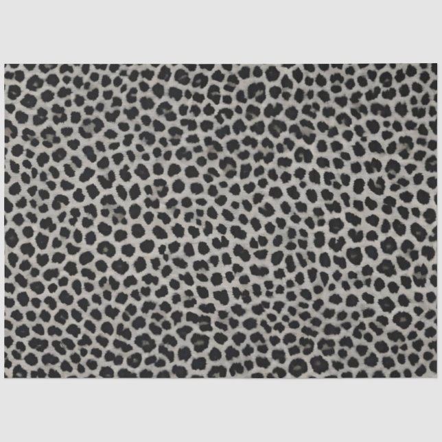 Elegant Modern Luxury White Leopard Collection Tissue Paper (Front)