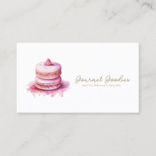 Elegant Modern Macaron Bakery Business Card