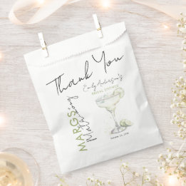 Elegant Modern Margs and Matrimony Bridal Shower Favour Bag