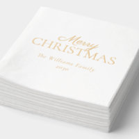 Elegant Modern Merry Christmas Simple Party Gold