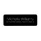 Elegant modern minimal black return address