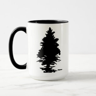 Elegant Modern Minimalism Tree Let's Do Christmas  Mug