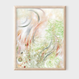 Elegant modern minimalist abstract art Poster