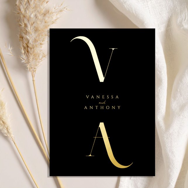 Elegant Modern Minimalist Black and Gold Wedding (Creator Uploaded)