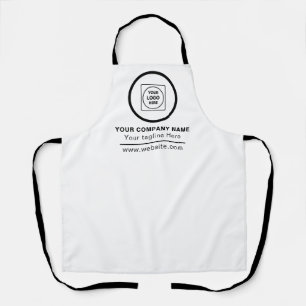 Elegant Modern Minimalist Design for Business  Apron
