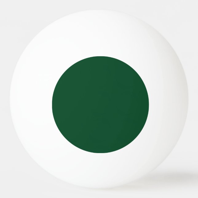 Elegant Modern Minimalist Forest Green Ping Pong Ball (Front)