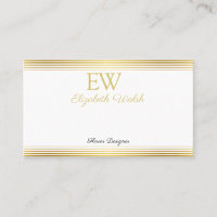 Elegant Modern Minimalist Gold Lines Card Design