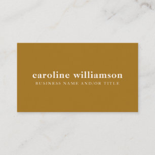 Elegant Modern Minimalist Gold Professional  Business Card
