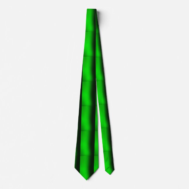 Elegant Modern Minimalist Green Colour Tie (Front)