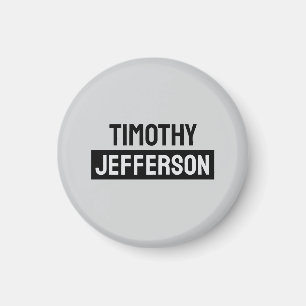 Elegant Modern Minimalist Own Name Magnet