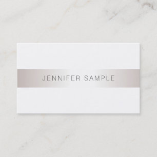 Elegant Modern Minimalist Plain Trendy Salon Business Card