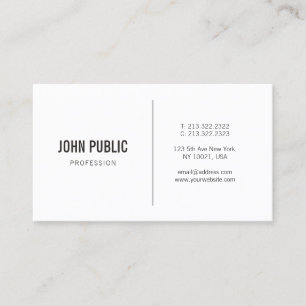 Elegant Modern Minimalist Professional Design Business Card