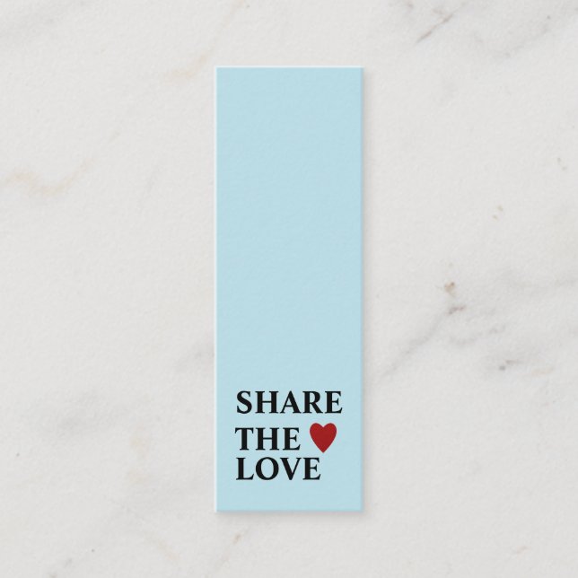 Elegant Modern Minimalist Red Heart Referral Card (Front)