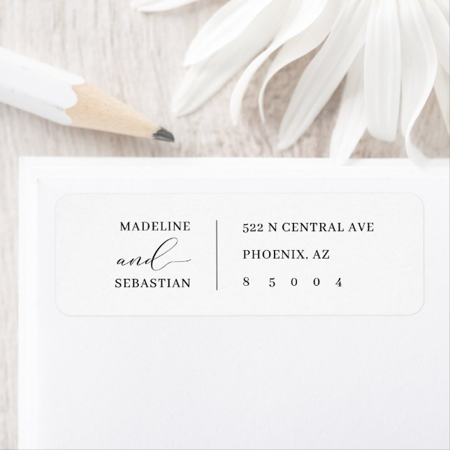 Elegant Modern Minimalist Script Simple Address (Insitu)