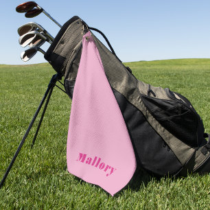 Elegant Modern Minimalist Simple Pink Trendy  Golf Towel