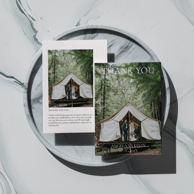 Elegant Modern Minimalist Thank you card (Creator Uploaded)