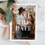 Elegant modern minimalist typography photo wedding save the date<br><div class="desc">Elegant modern minimalist typography photo wedding Save the Date. Please contact me if you need additional items.</div>