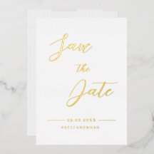 Elegant Modern Minimalist Wedding Save the Date 