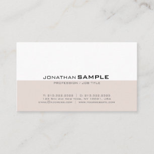 Elegant Modern Minimalistic Design Professional Business Card